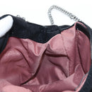 Stella MacCartney Chain Falabella Bag Suede Black Silver 371223 Auth am12535V-19