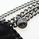 Stella MacCartney Chain Falabella Bag Suede Black Silver 371223 Auth am12535V-8