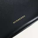 BURBERRY Bucket Shoulder Bag Leather Black Gold Auth am12540V-19