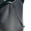 BURBERRY Bucket Shoulder Bag Leather Black Gold Auth am12540V-21
