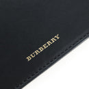 BURBERRY Bucket Shoulder Bag Leather Black Gold Auth am12540V-28