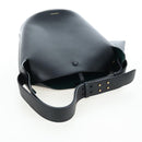 BURBERRY Bucket Shoulder Bag Leather Black Gold Auth am12540V-7