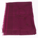 Salvatore Ferragamo Gancini Stole Silk Purple Auth am12542M-5