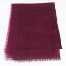 Salvatore Ferragamo Gancini Stole Silk Purple Auth am12542M-6