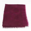 Salvatore Ferragamo Gancini Stole Silk Purple Auth am12542M-7
