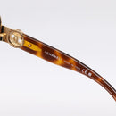 CHANEL Sunglasses Plastic Metal Brown Gold CC Auth am12543M-11