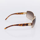 CHANEL Sunglasses Plastic Metal Brown Gold CC Auth am12543M-4