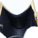 Christian Dior Gamaguchi Coin Purse Canvas Navy Gold Auth am12546V-12