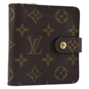 LOUIS VUITTON Monogram Compact Zip Wallet M61667 LV Auth am12547V-1