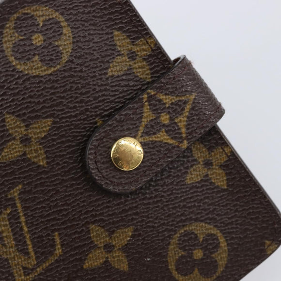 LOUIS VUITTON Monogram Compact Zip Wallet M61667 LV Auth am12547V