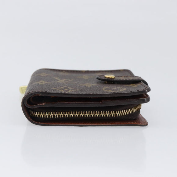 LOUIS VUITTON Monogram Compact Zip Wallet M61667 LV Auth am12547V