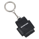 BALENCIAGA Air Pods case Earphone case Leather Black Silver 659926 Auth am12548M-1
