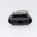 BALENCIAGA Air Pods case Earphone case Leather Black Silver 659926 Auth am12548M-8