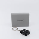 BALENCIAGA Air Pods case Earphone case Leather Black Silver 659926 Auth am12548M-12