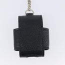 BALENCIAGA Air Pods case Earphone case Leather Black Silver 659926 Auth am12548M-15