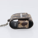 BALENCIAGA Camouflage AirPods Case Earphone case PVC Beige Brown 655679 Auth am12549M-11