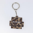 BALENCIAGA Camouflage AirPods Case Earphone case PVC Beige Brown 655679 Auth am12549M-2