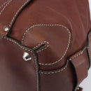 Chloe Patsy Hand Bag Leather Brown Silver Auth am12552A-9