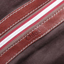 Chloe Patsy Hand Bag Leather Brown Silver Auth am12552A-18
