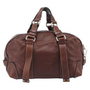 Chloe Patsy Hand Bag Leather Brown Silver Auth am12552A-2