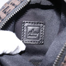 FENDI Zucchino Canvas Accessory Pouch Black Brown Auth am12553V-18