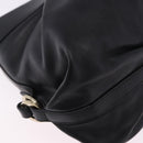 BVLGARI Chandra Hand Bag Leather Black Gold Auth am12554M-12