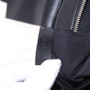 BVLGARI Chandra Hand Bag Leather Black Gold Auth am12554M-24