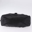 BVLGARI Chandra Hand Bag Leather Black Gold Auth am12554M-9