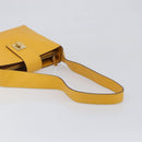 CELINE Turn Lock Shoulder Bag PVC Canvas Yellow Gold Auth am12556V-7