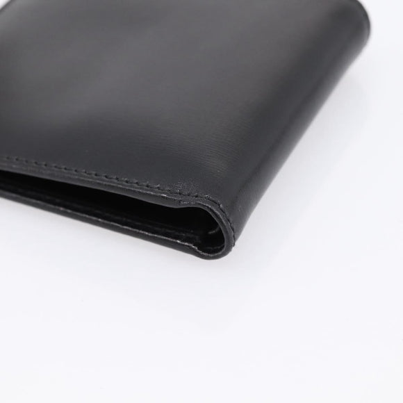 GUCCI Interlocking G Compact Bifold Wallet Leather Black 115219 Auth am12557V