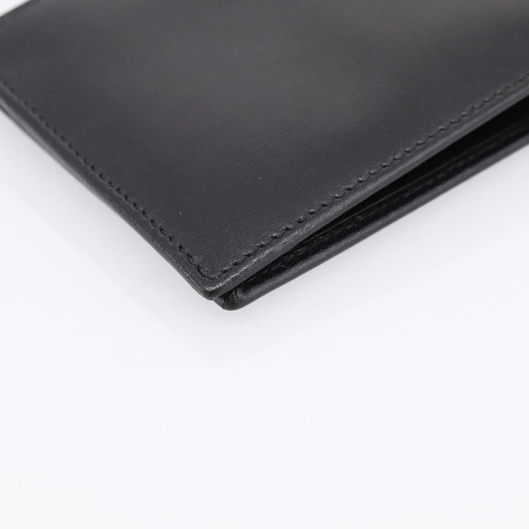 GUCCI Interlocking G Compact Bifold Wallet Leather Black 115219 Auth am12557V