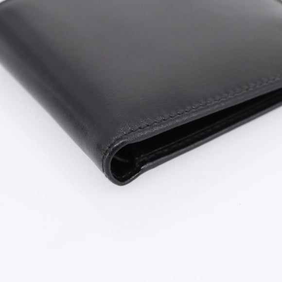 GUCCI Interlocking G Compact Bifold Wallet Leather Black 115219 Auth am12557V