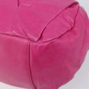 Miu Miu Shoulder Hand Bag Leather Pink Gold Auth am12558A-9