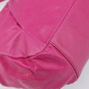 Miu Miu Shoulder Hand Bag Leather Pink Gold Auth am12558A-14