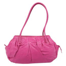 Miu Miu Shoulder Hand Bag Leather Pink Gold Auth am12558A-2