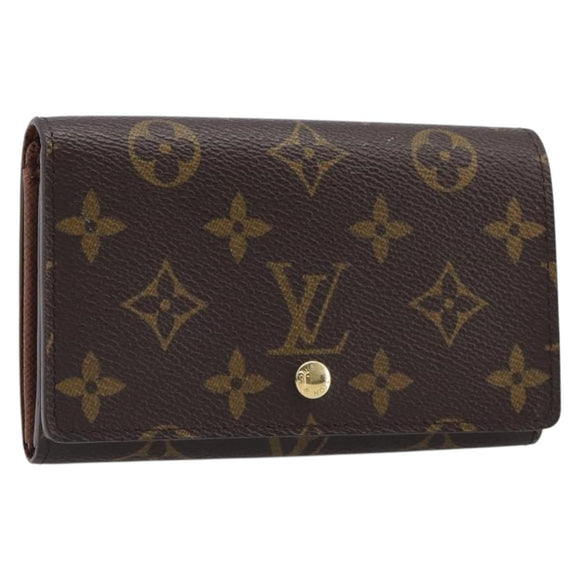 LOUIS VUITTON Porte Monnaie Billets Tresor Wallet M61730 LV Auth am12559V