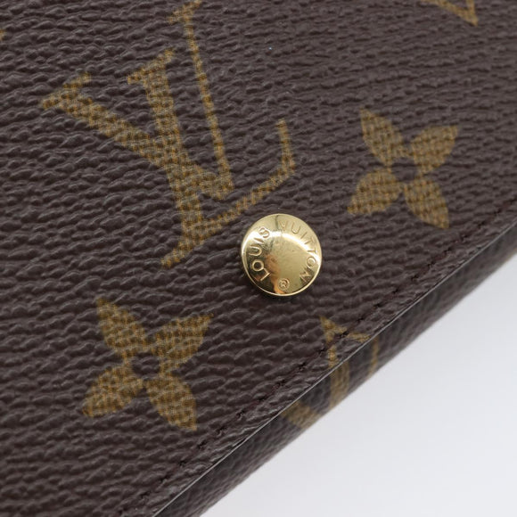 LOUIS VUITTON Porte Monnaie Billets Tresor Wallet M61730 LV Auth am12559V