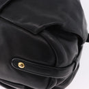 PRADA Shoulder Bag Leather Black Gold Auth am12560V-16