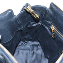 Miu Miu Matelasse Hand Bag Leather 2way Black Gold Auth am12563V-24