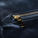 Miu Miu Matelasse Hand Bag Leather 2way Black Gold Auth am12563V-25