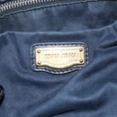 Miu Miu Side Ribbon Hand Bag Leather 2way Black Gold Auth am12564V-21