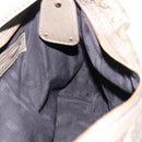 GUCCI GG Canvas Guccissima Shoulder Bag Leather Gray Gold 211966 Auth am12566V-19