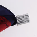 CARTIER Scarf Silk Navy Red Auth am12567M-11