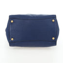 PRADA Ready lock Hand Bag Taurillon Clemence Leather 2way Blue Auth am12570V-5