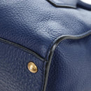 PRADA Ready lock Hand Bag Taurillon Clemence Leather 2way Blue Auth am12570V-20