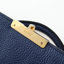 PRADA Ready lock Hand Bag Taurillon Clemence Leather 2way Blue Auth am12570V-9