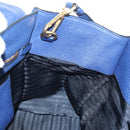 PRADA Ready lock Hand Bag Taurillon Clemence Leather 2way Blue Auth am12570V-27