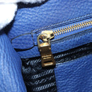 PRADA Ready lock Hand Bag Taurillon Clemence Leather 2way Blue Auth am12570V-28