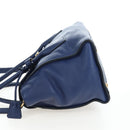 PRADA Ready lock Hand Bag Taurillon Clemence Leather 2way Blue Auth am12570V-3