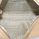 PRADA Shoulder Bag Leather Beige Silver BR3373 Auth am12571V-17